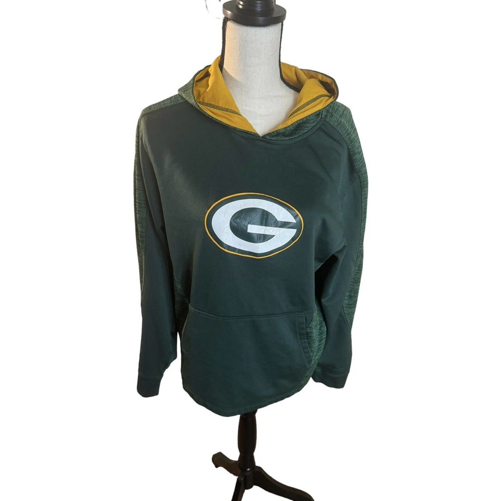 Green Bay Packers Men's Pullover Dri Fit Hoodie Medium